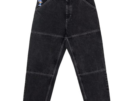 POLAR  93! WORK PANT DOUBLE KNEE BLACK Online Sale