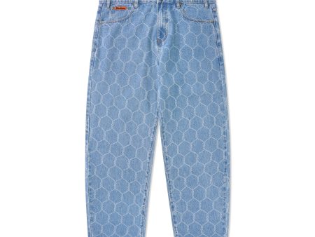 BUTTER GOODS CHAIN LINK DENIM JEANS WASHED INDIGO For Cheap