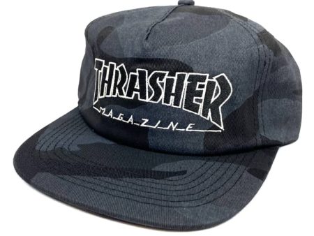 THRASHER OUTLINED LOGO SNAPBACK CAMO Discount