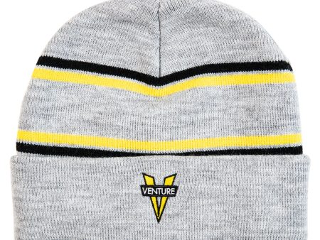 VENTURE HERITAGE CUFF BEANIE HEATHER YELLOW BLACK For Cheap