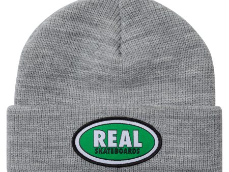 REAL OVAL CUFF BEANIE HEATHER GREEN Fashion