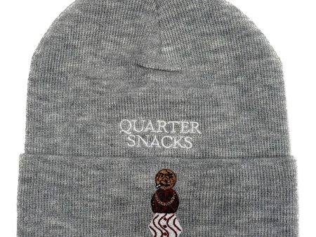 QUARTERSNACKS SNACKMAN BEANIE GREY Online Hot Sale