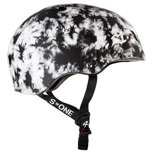 S1 LIFER BLACK WHITE TIE DYE MATTE HELMET Online