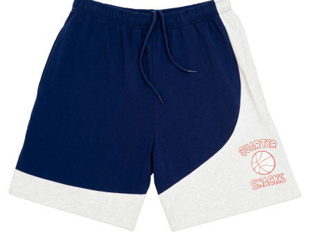 QUARTERSNACKS HOUSE SHORTS NAVY GREY Fashion