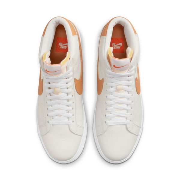 NIKE SB BLAZER MID ORANGE LABEL WHITE   LT COGNAC For Discount