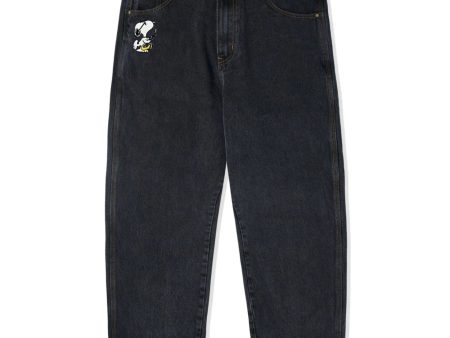 BUTTER GOODS JAZZ DENIM PANT WASHED BLACK on Sale