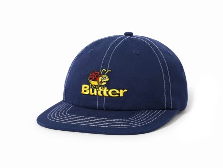 BUTTER GOODS BUG 6 PANEL CAP NAVY Online Sale