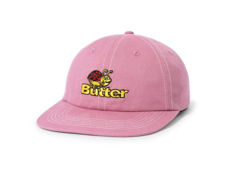 BUTTER GOODS BUG 6 PANEL CAP BERRY Supply