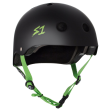 S1 LIFER BLACK MATTE BRIGHT GREEN STRAP HELMET Online