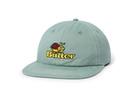 BUTTER GOODS BUG 6 PANEL CAP SAGE Fashion