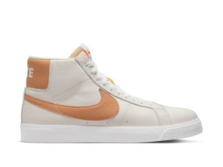 NIKE SB BLAZER MID ORANGE LABEL WHITE   LT COGNAC For Discount