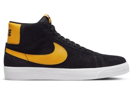 NIKE SB BLAZER MID BLACK   UNIVERSITY GOLD For Discount